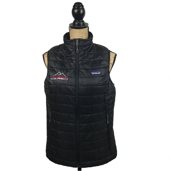 Patagonia Nano Puff Vest Primaloft Black Full Zip - Picture 1 of 9